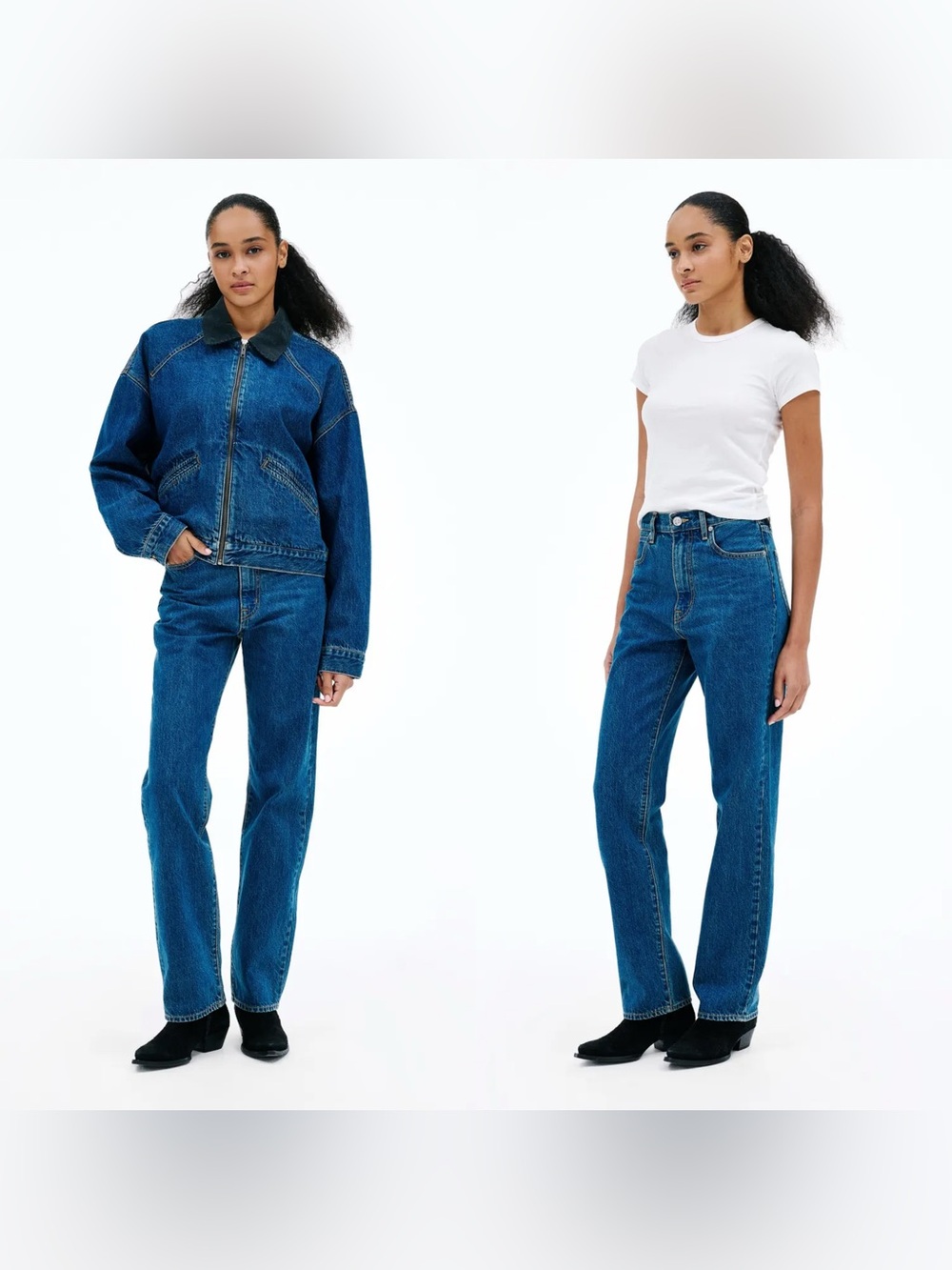 SLVRLAKE LONDON Straight Leg jeans in “LA WOMAN” medium wash
